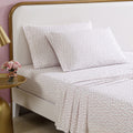Vinmora™ Betsey Johnson Baby Buds Pink Cotton Percale Queen - Premium Sheet Set by Vinmora™