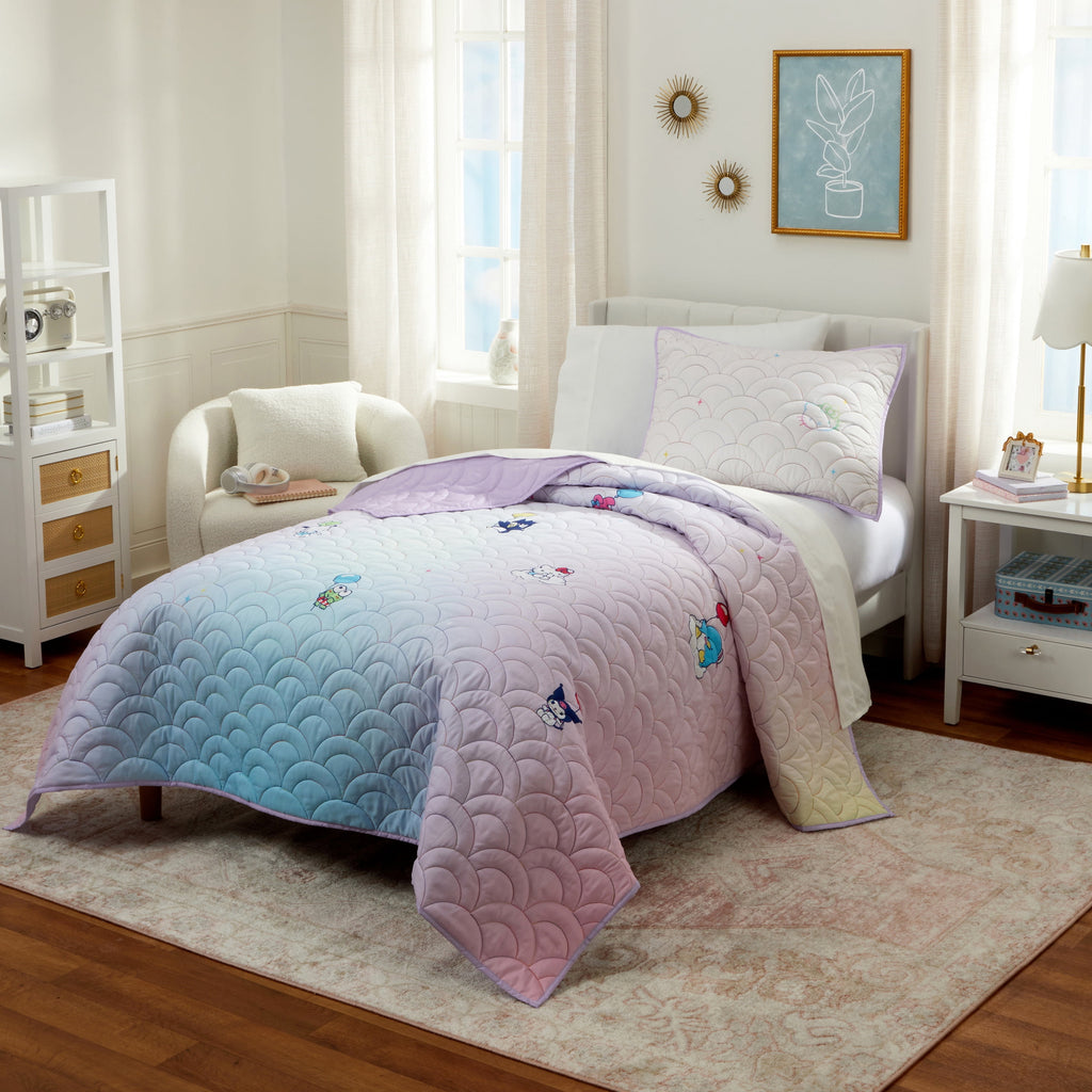 Vinmora™ Hello Kitty and Friends Rainbow Ombre 2 Piece - Premium Pillow by Vinmora™