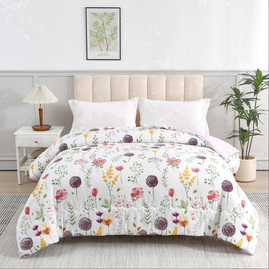 Vinmora™ Jessy Home 1 Piece Queen Comforter Floral Comforter - Premium Comforter Set by Vinmora™