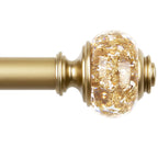 Vinmora™ KAMANINA 7/8" Adjustable Single Curtain Rod with Translucent - Premium Curtain & Window Hardware by Vinmora™