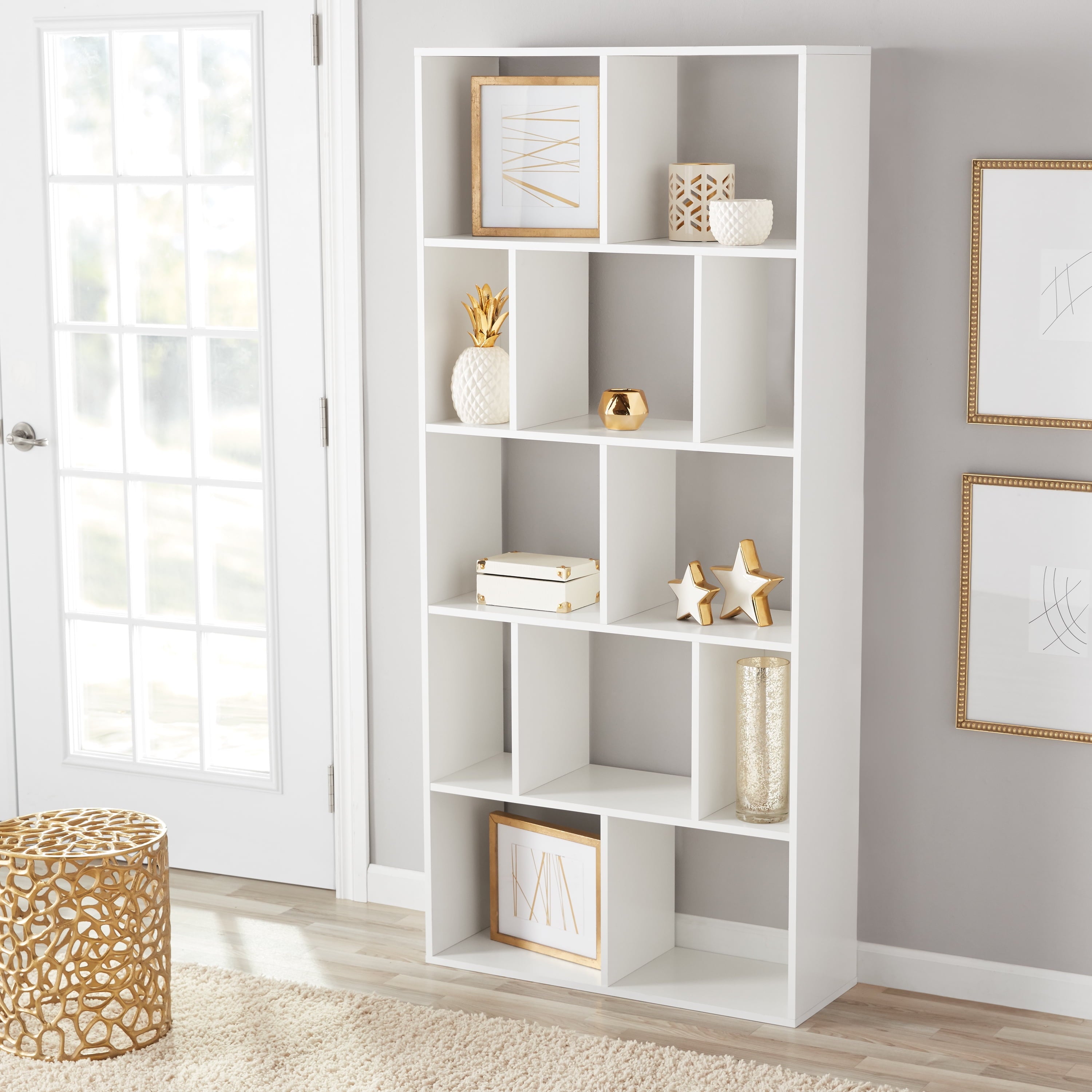 Vinmora™ Modern 12-Cube Square Shelf Bookcase, White - Premium Bedding & Home by Vinmora™