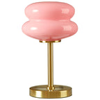 Vinmora™ Pink Double Bubble Glass Table Lamp, 12.4" H - Premium Bedding & Home by Vinmora™