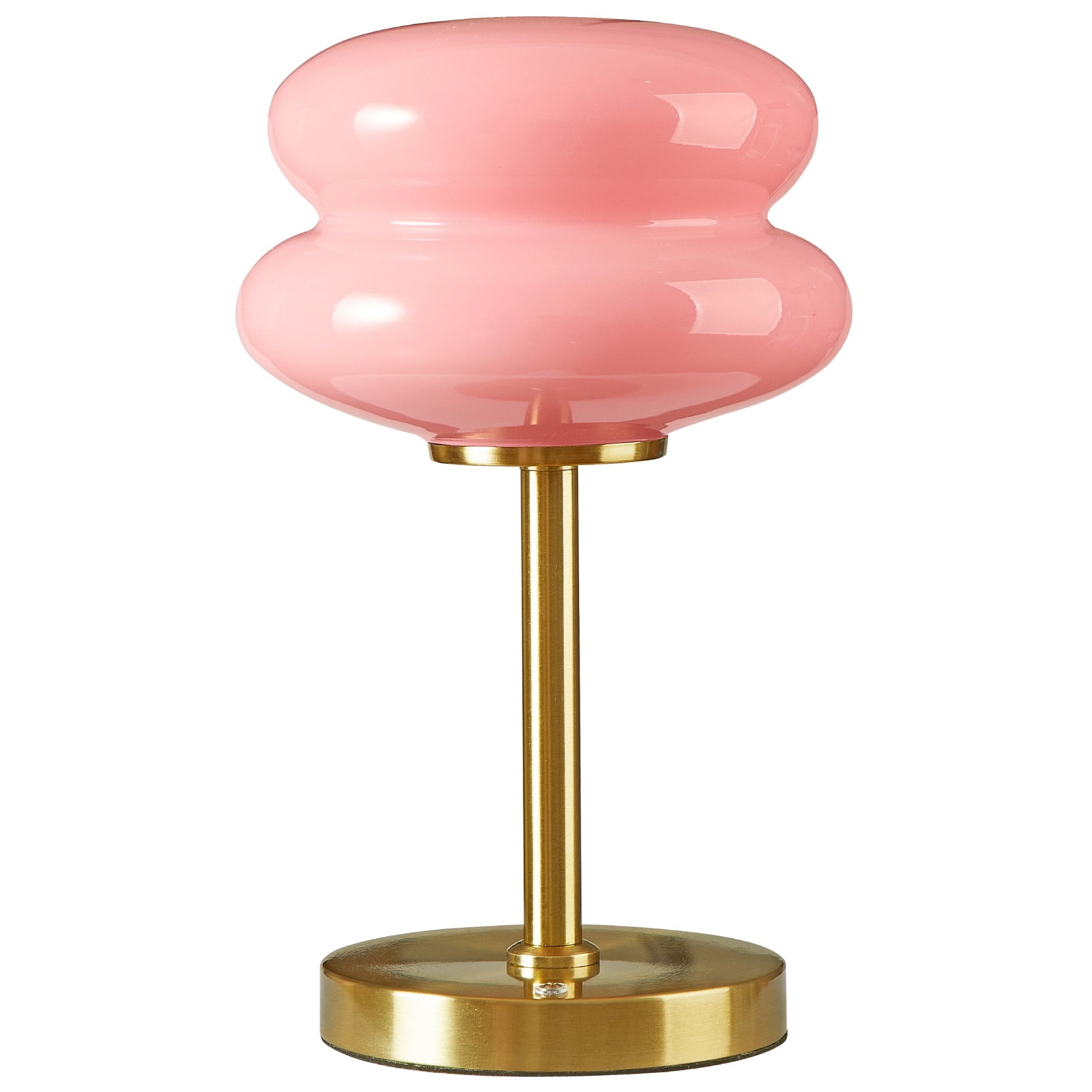 Vinmora™ Pink Double Bubble Glass Table Lamp, 12.4" H - Premium Bedding & Home by Vinmora™