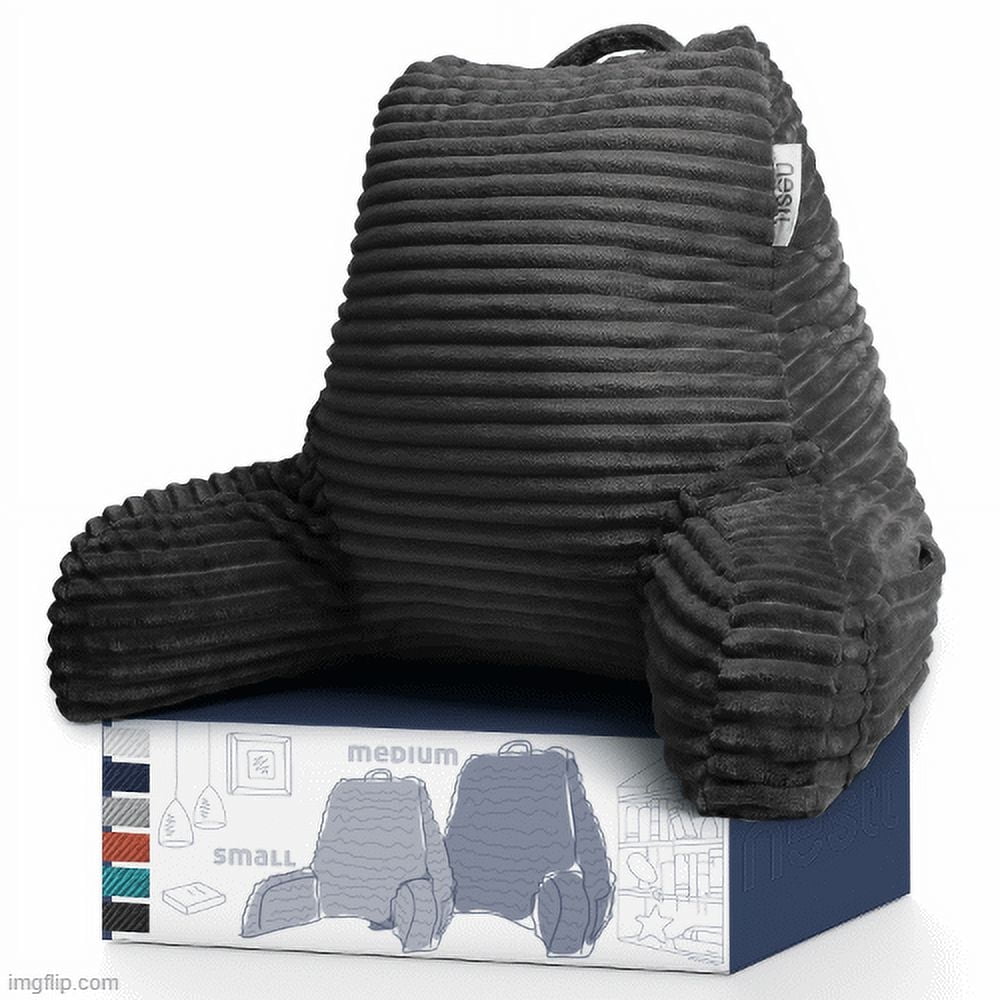 Vinmora™ Nestl Backrest Reading Pillow, Back Support Pillow with - Premium Pillow by Vinmora™