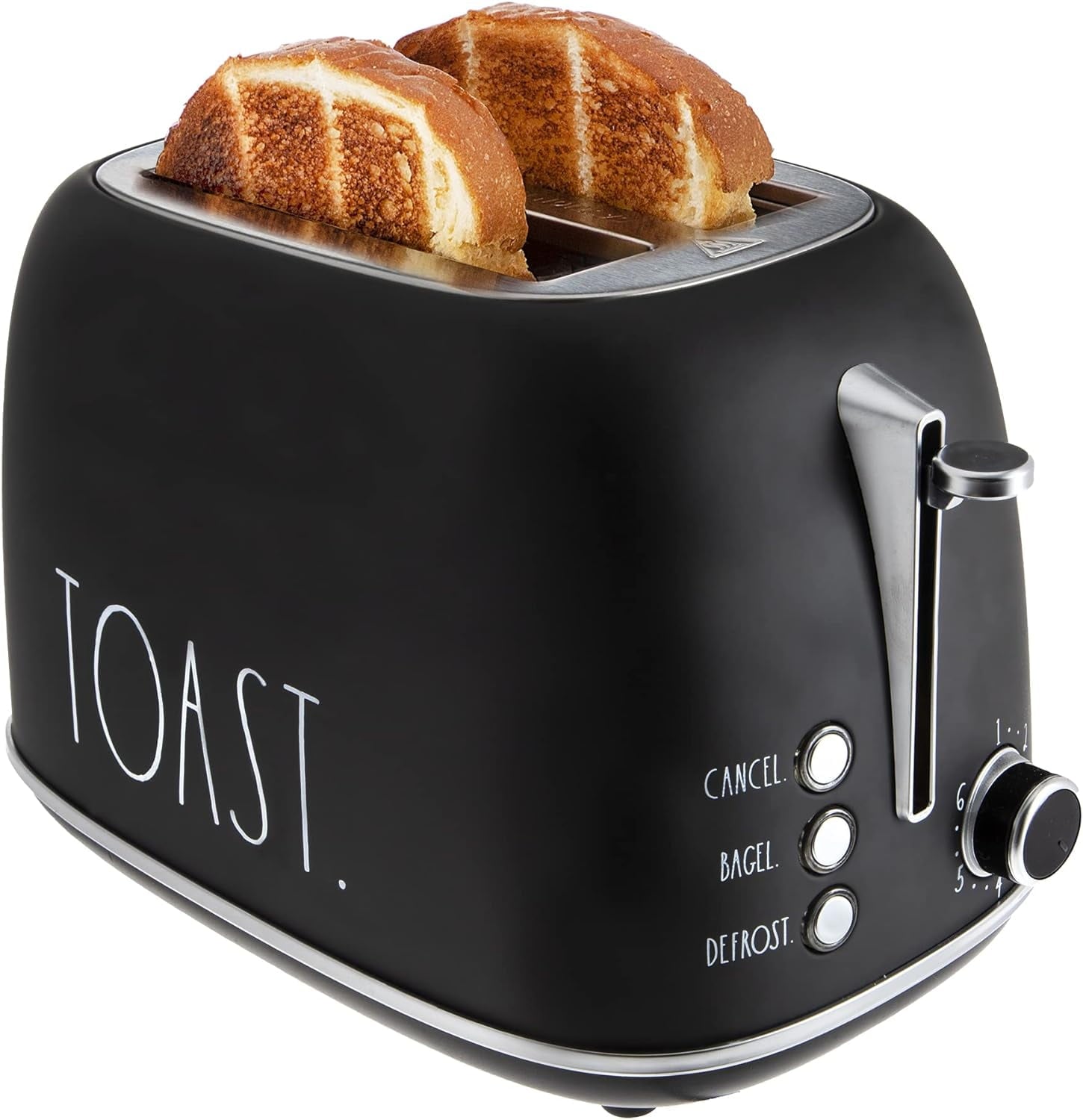 Vinmora™ Rae Dunn 2-Slice Toaster, Stainless Steel with 6 - Premium Kitchen Appliance by Vinmora™