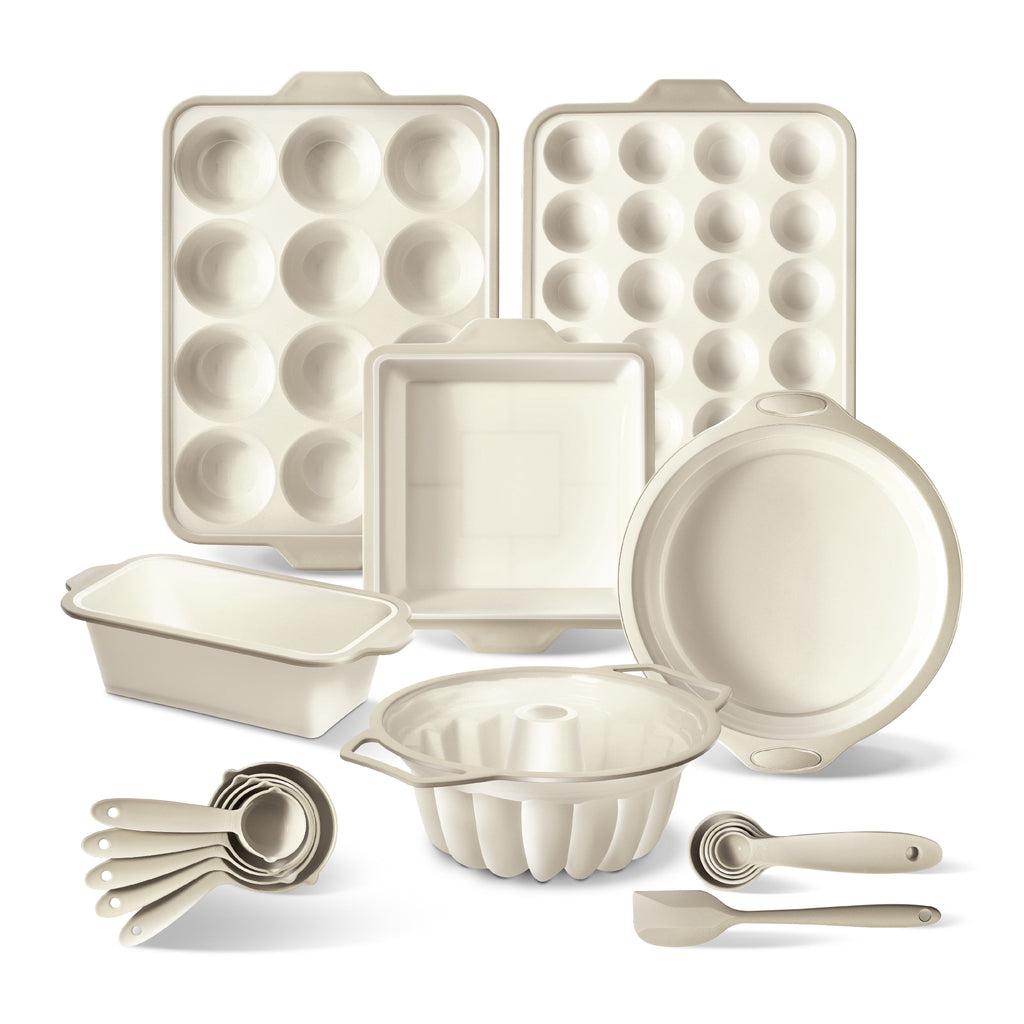 Vinmora™ COOK WITH COLOR 17-Pc Silicone Baking Set, Non - Premium Kitchen Appliance by Vinmora™