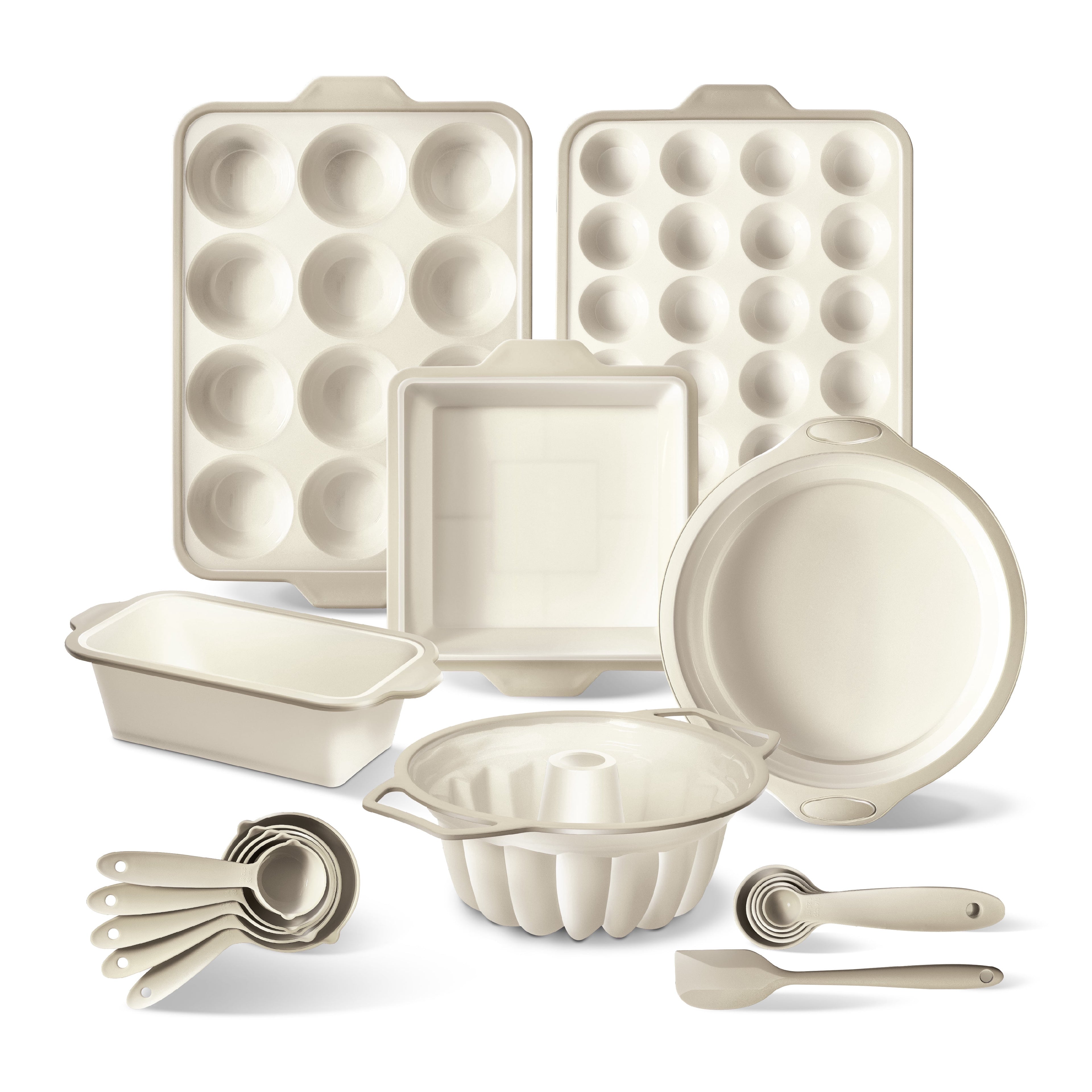 Vinmora™ COOK WITH COLOR 17-Pc Silicone Baking Set, Non - Premium Kitchen Appliance by Vinmora™