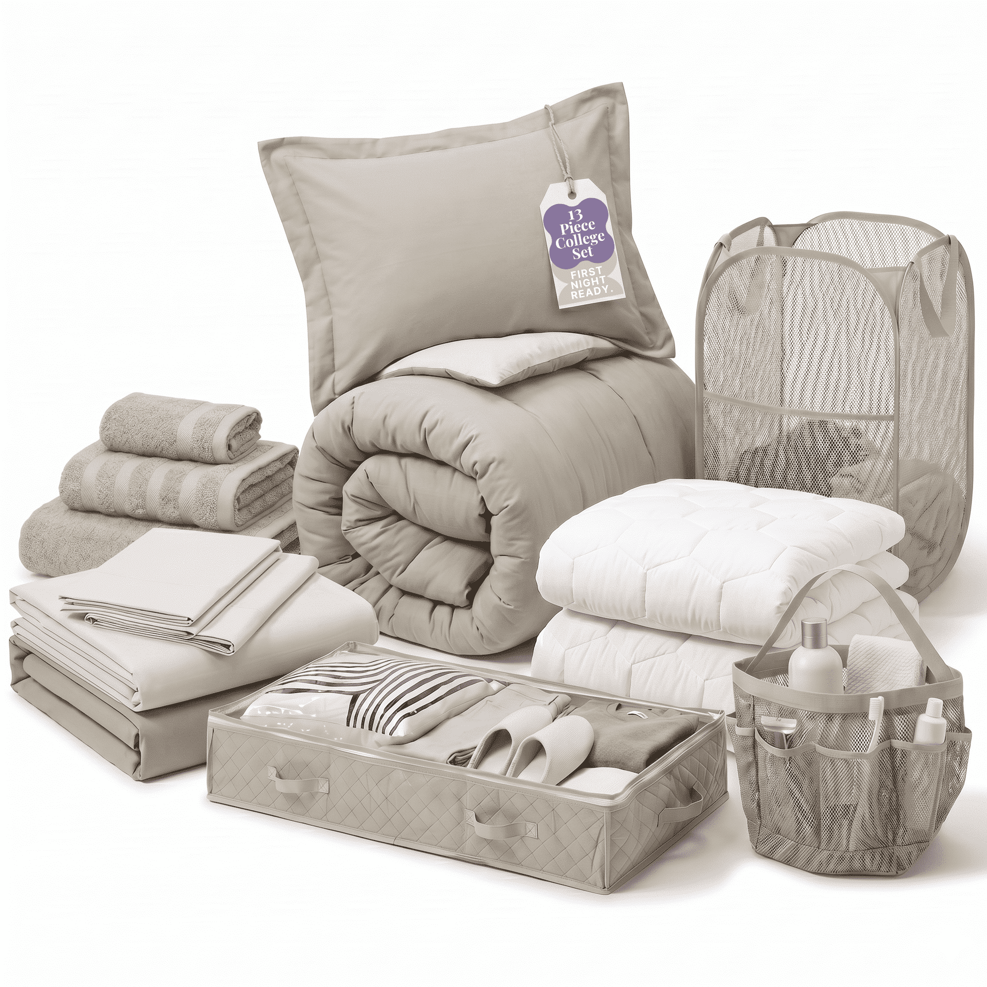 Vinmora™ Virtu Back to College Dorm Room Essentials, Twin - Premium Comforter Set by Vinmora™