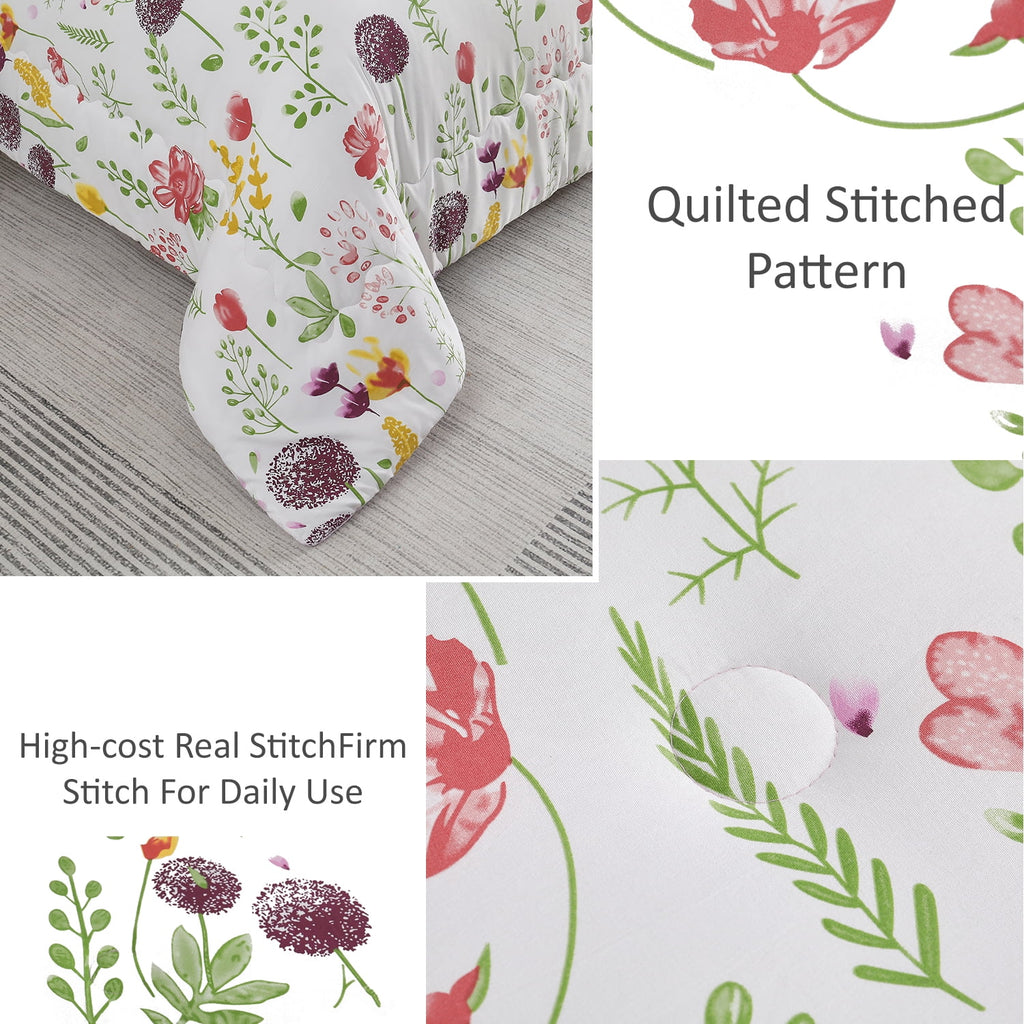Vinmora™ Jessy Home 1 Piece Queen Comforter Floral Comforter - Premium Comforter Set by Vinmora™