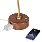 Vinmora™ Modern LED Desk Lamp with Wood Grain Finish - Premium Bedding & Home by Vinmora™