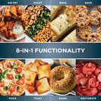 Vinmora™ Flip Toaster Oven & Air Fryer, 8-in-1 Functionality - Premium Kitchen Appliance by Vinmora™