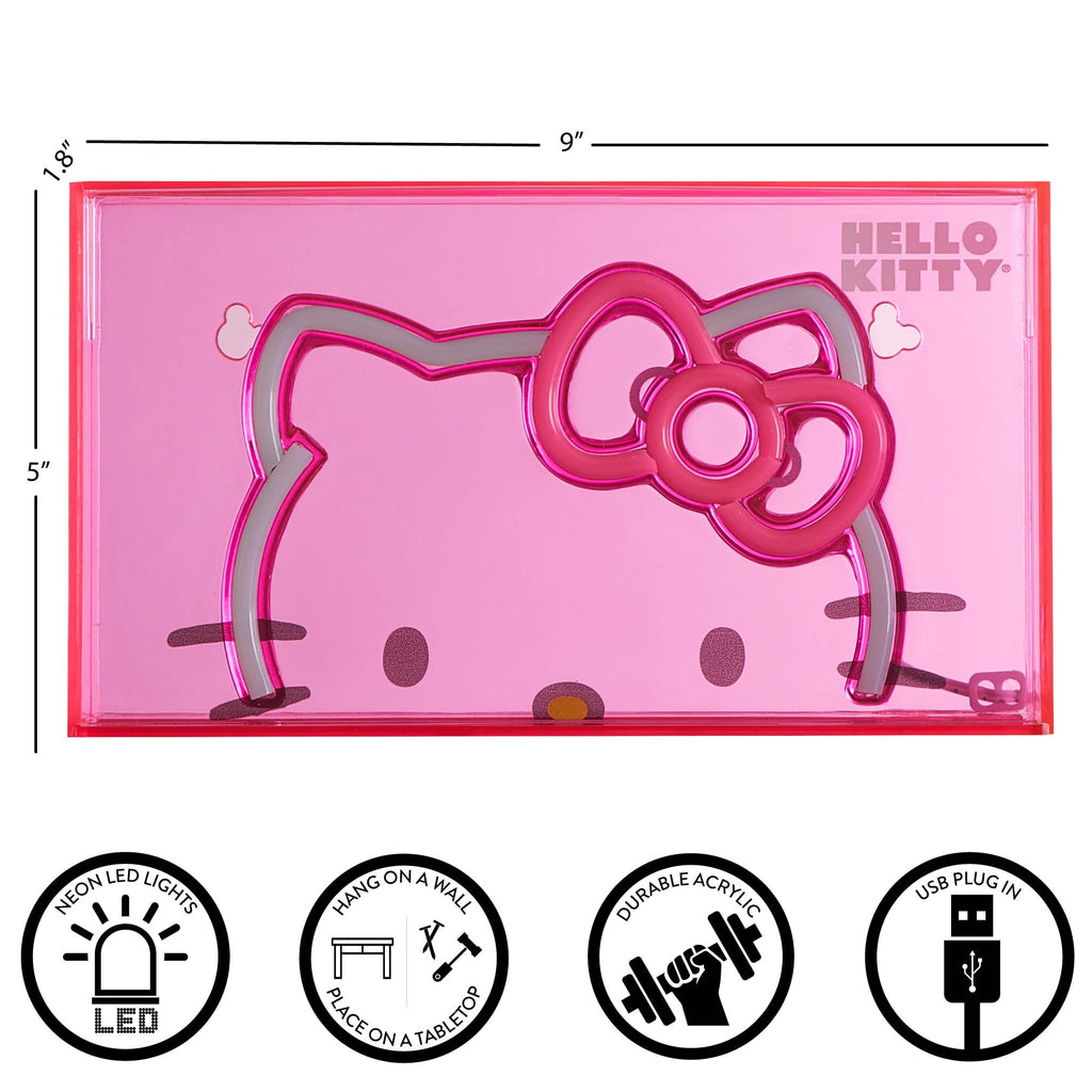 Vinmora™ Hello Kitty 9" W x 5" H Acrylic - Premium Bedding & Home by Vinmora™