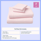Vinmora™ Kids 100% Cotton Percale Bed Sheet Set, Full - Premium Sheet Set by Vinmora™