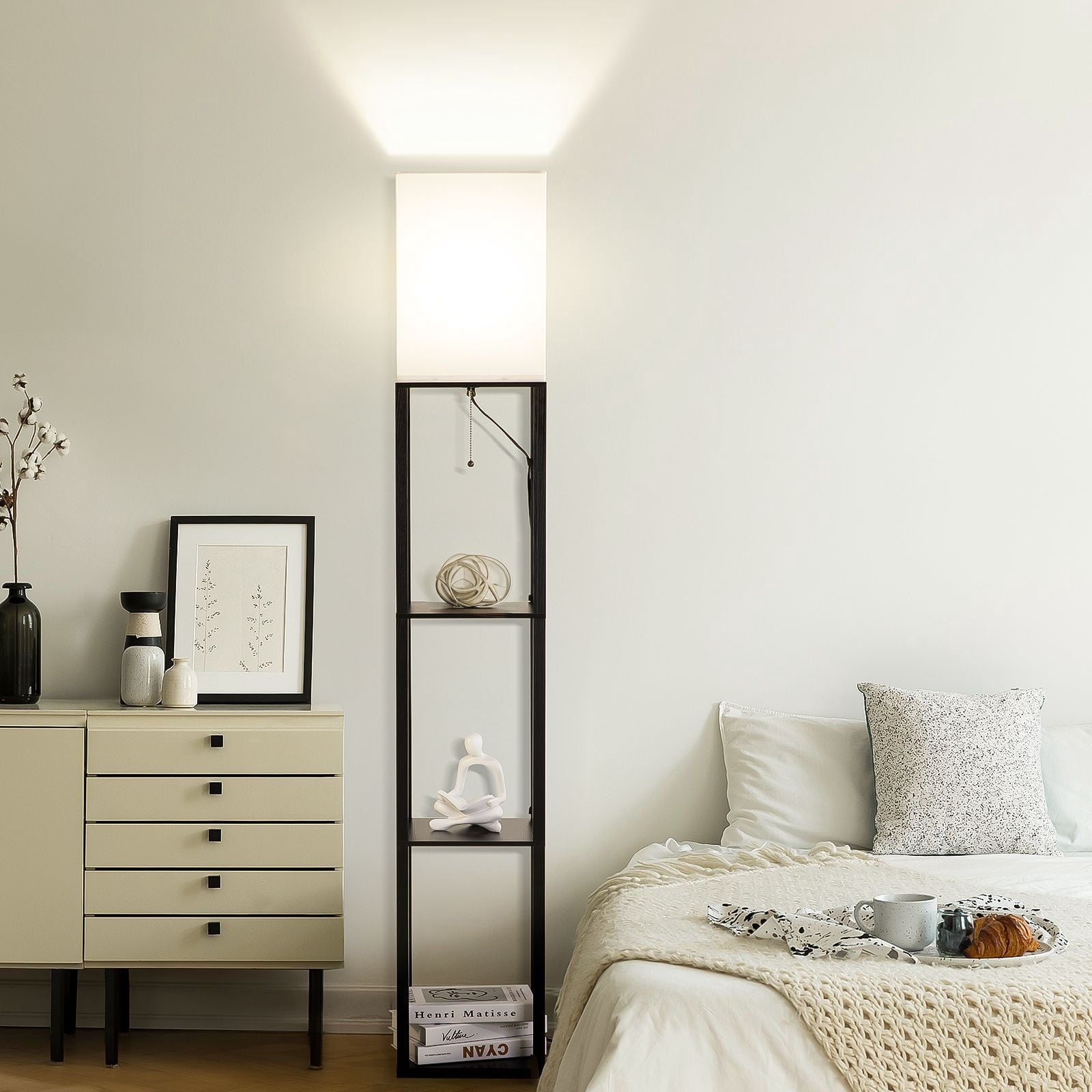 Vinmora™ SUNMORY 63'' Floor Lamps with Shelves, Home Standing - Premium Bedding & Home by Vinmora™