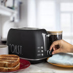 Vinmora™ Rae Dunn 2-Slice Toaster, Stainless Steel with 6 - Premium Kitchen Appliance by Vinmora™