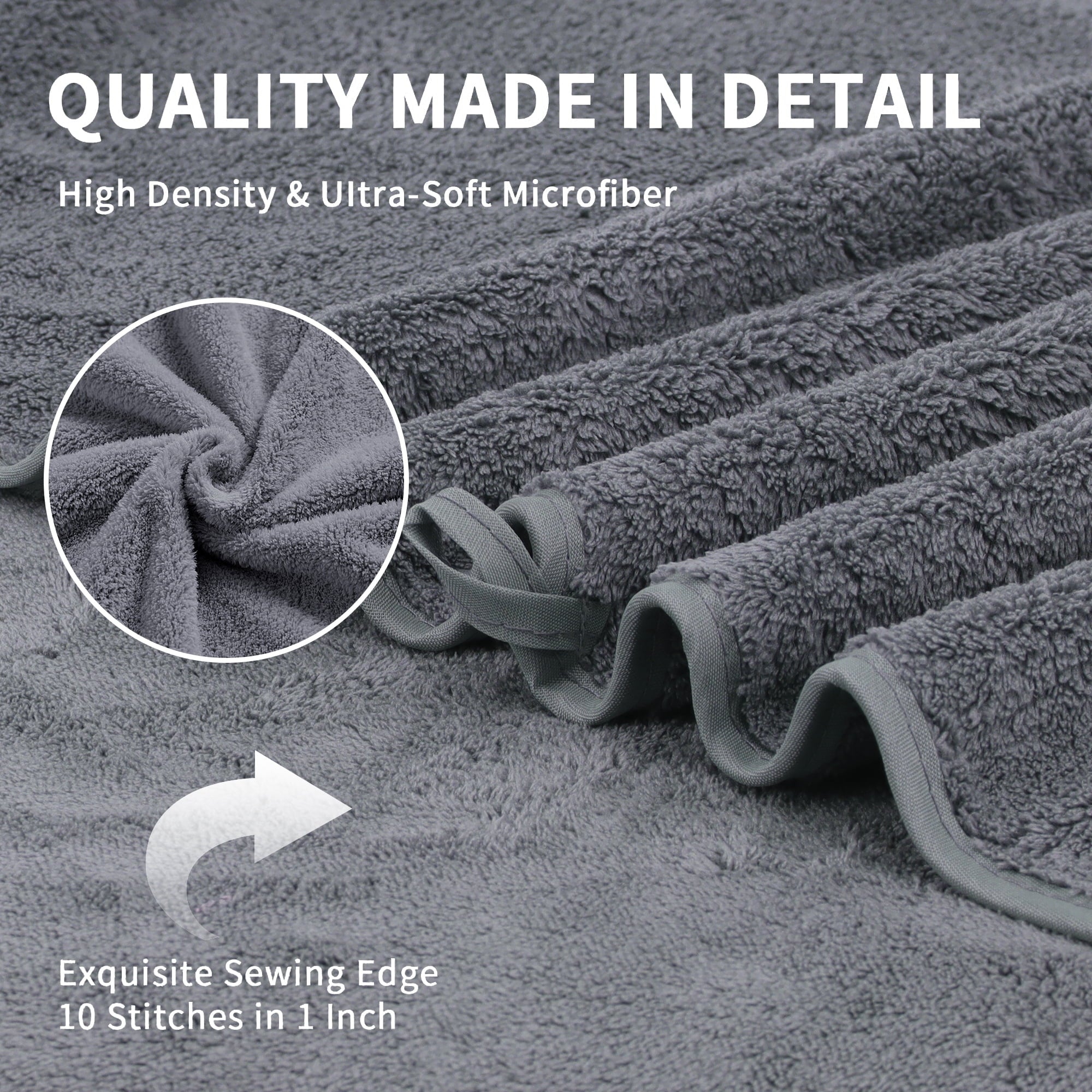 Vinmora™ Jessy Home 4 Pack Oversized Bath Sheet Towels - Premium Sheet Set by Vinmora™