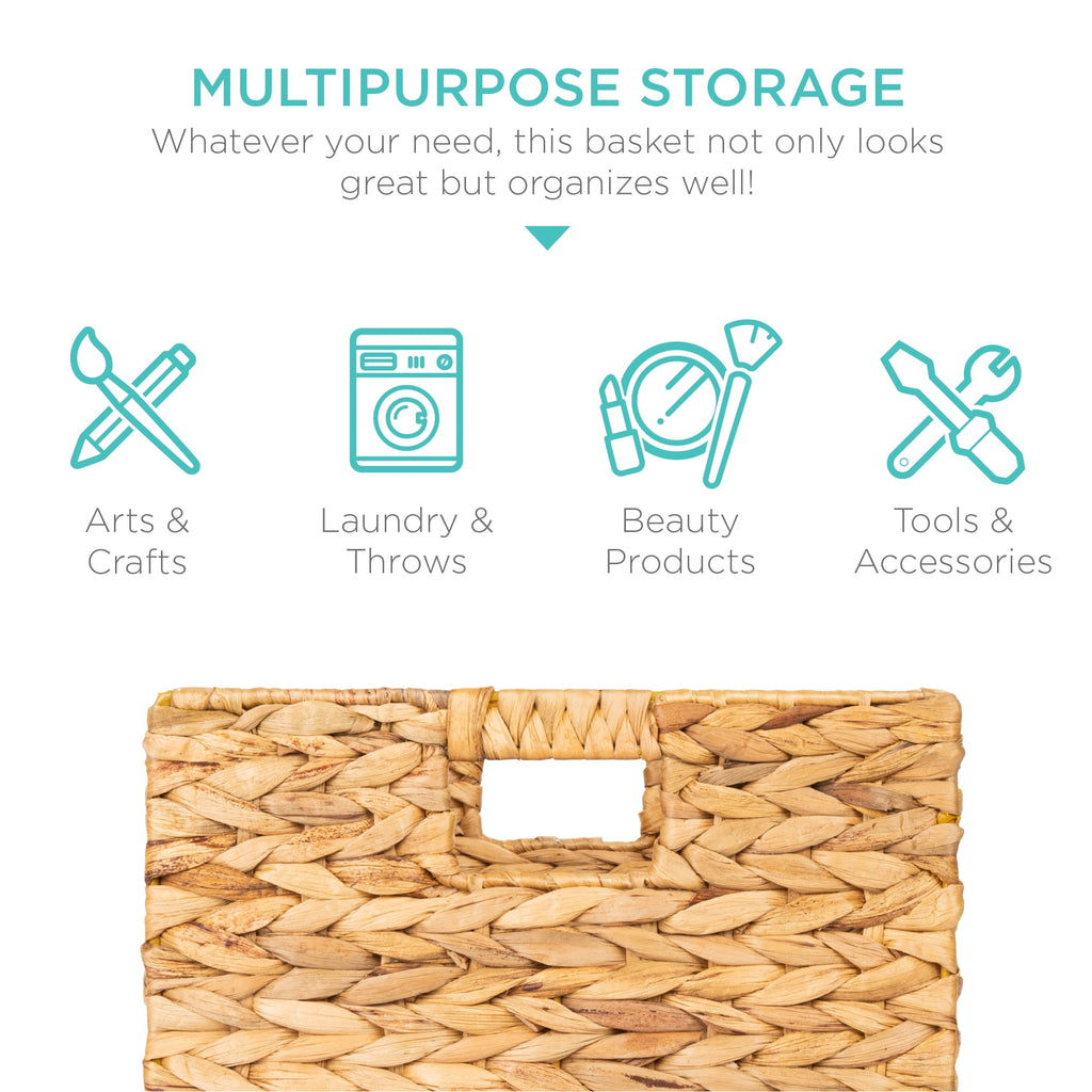 Vinmora™ Best Choice Products 10.5x10.5in Hyacinth Storage Baskets, Set - Premium Curtain & Window Hardware by Vinmora™