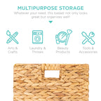 Vinmora™ Best Choice Products 10.5x10.5in Hyacinth Storage Baskets, Set - Premium Curtain & Window Hardware by Vinmora™