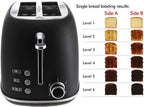 Vinmora™ Rae Dunn 2-Slice Toaster, Stainless Steel with 6 - Premium Kitchen Appliance by Vinmora™