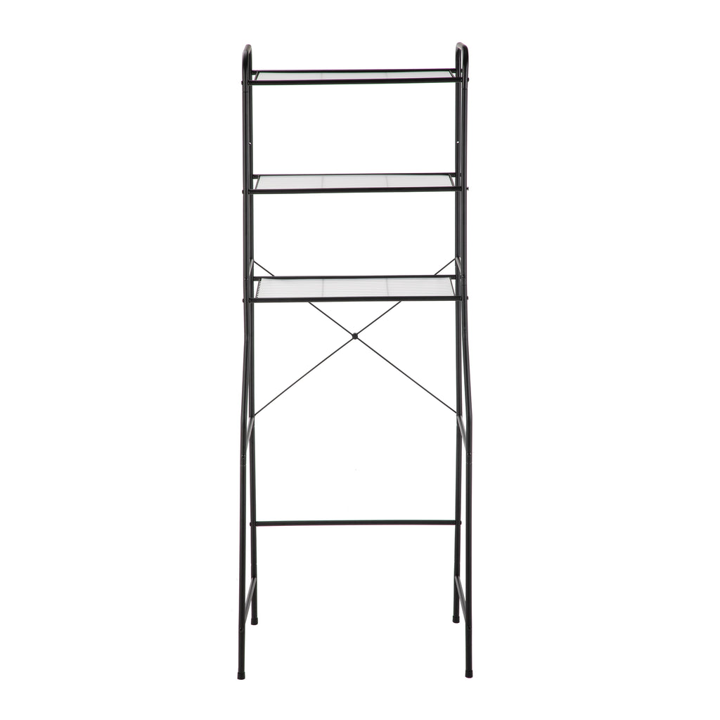 Vinmora™ Over-the-Toilet Steel Storage Unit with 3 Shelves and - Premium Bedding & Home by Vinmora™