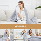Vinmora™ WISHEAD Electric Heated Blanket Throw Soft Flannel & - Premium Blankets & Throws by Vinmora™