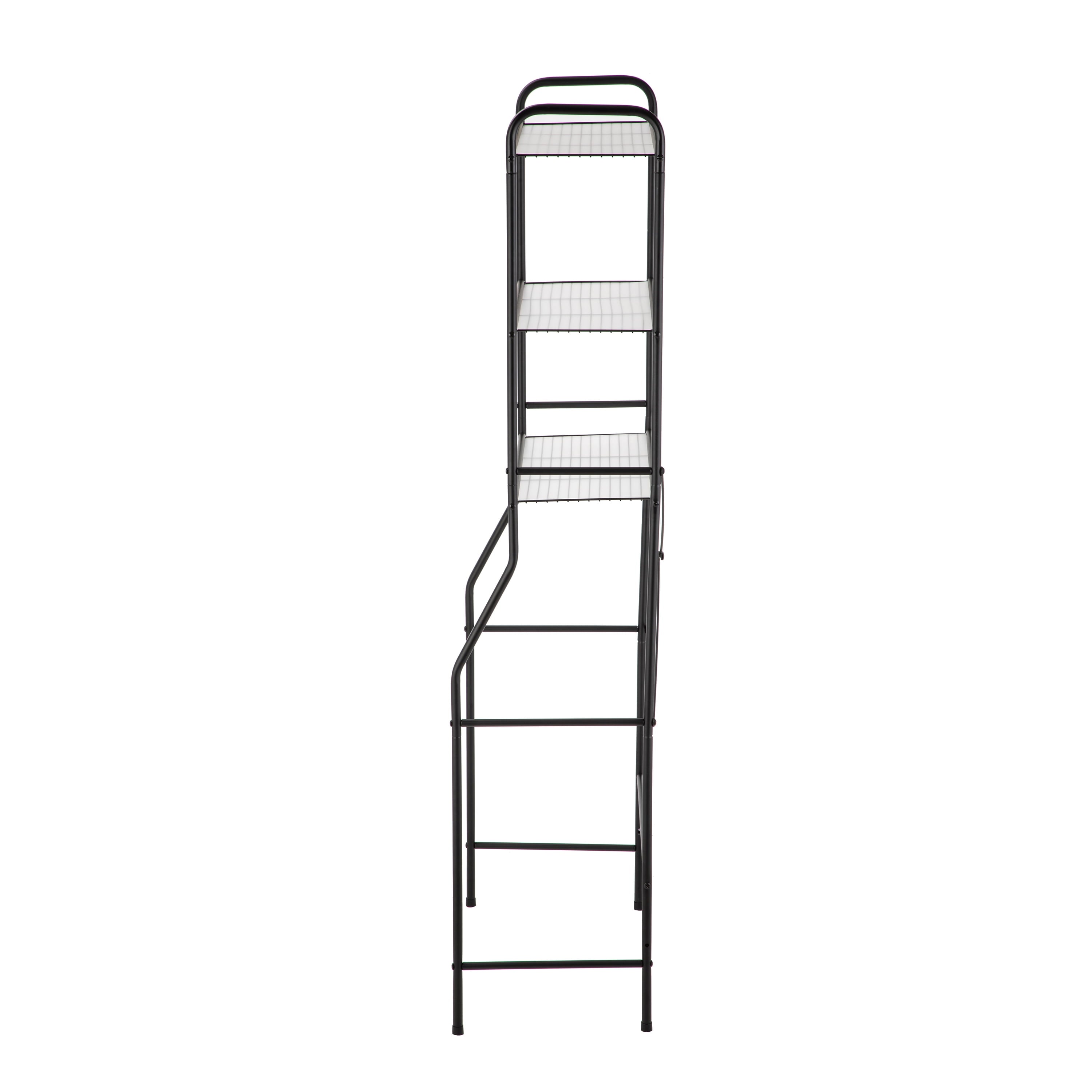 Vinmora™ Over-the-Toilet Steel Storage Unit with 3 Shelves and - Premium Bedding & Home by Vinmora™