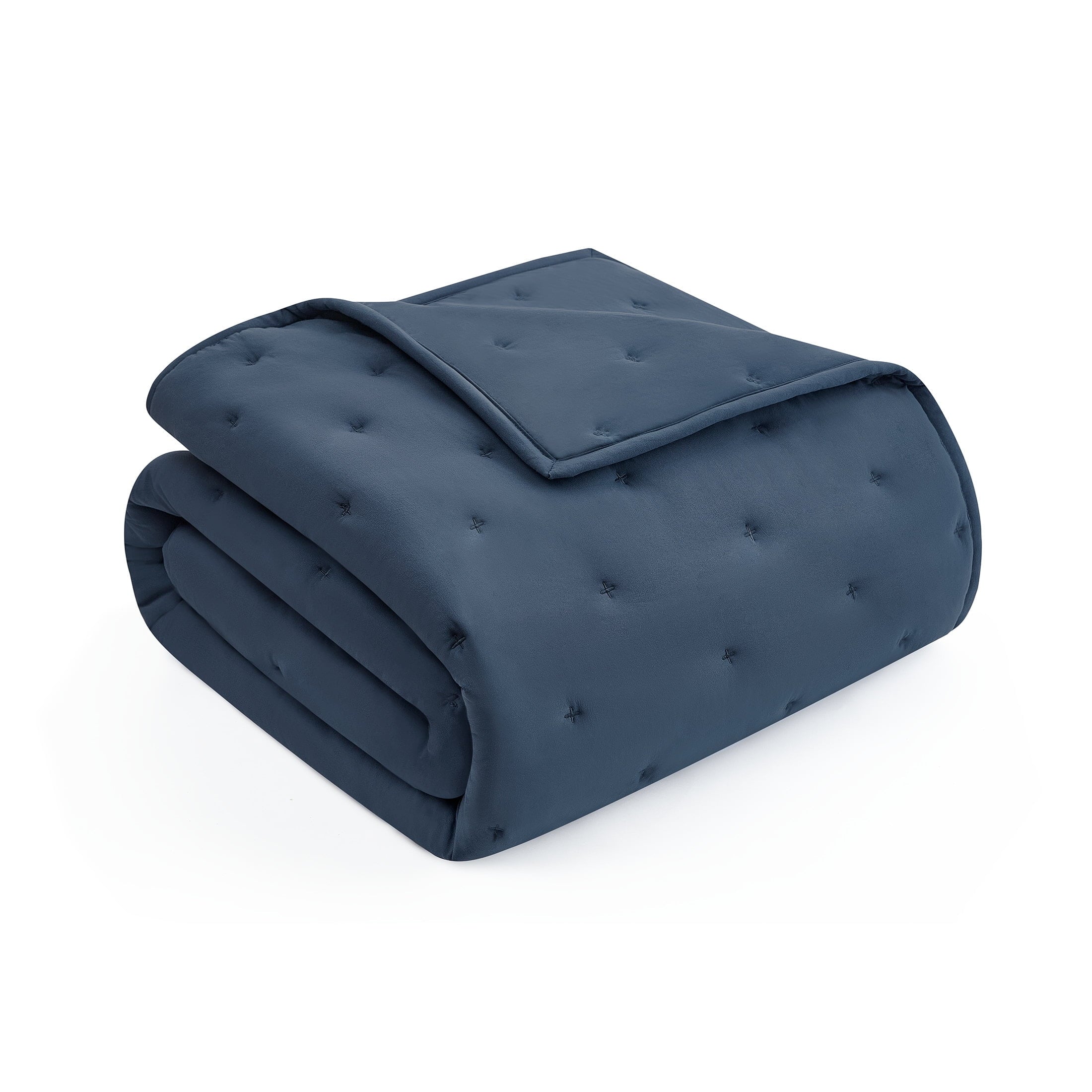 Vinmora™ Fullqueen Comforter Set All Season 3 Piece Navy - Premium Comforter Set by Vinmora™