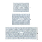 Vinmora™ Floral Block Scallop 2 Piece Bath Rug Set - Premium Bedding & Home by Vinmora™