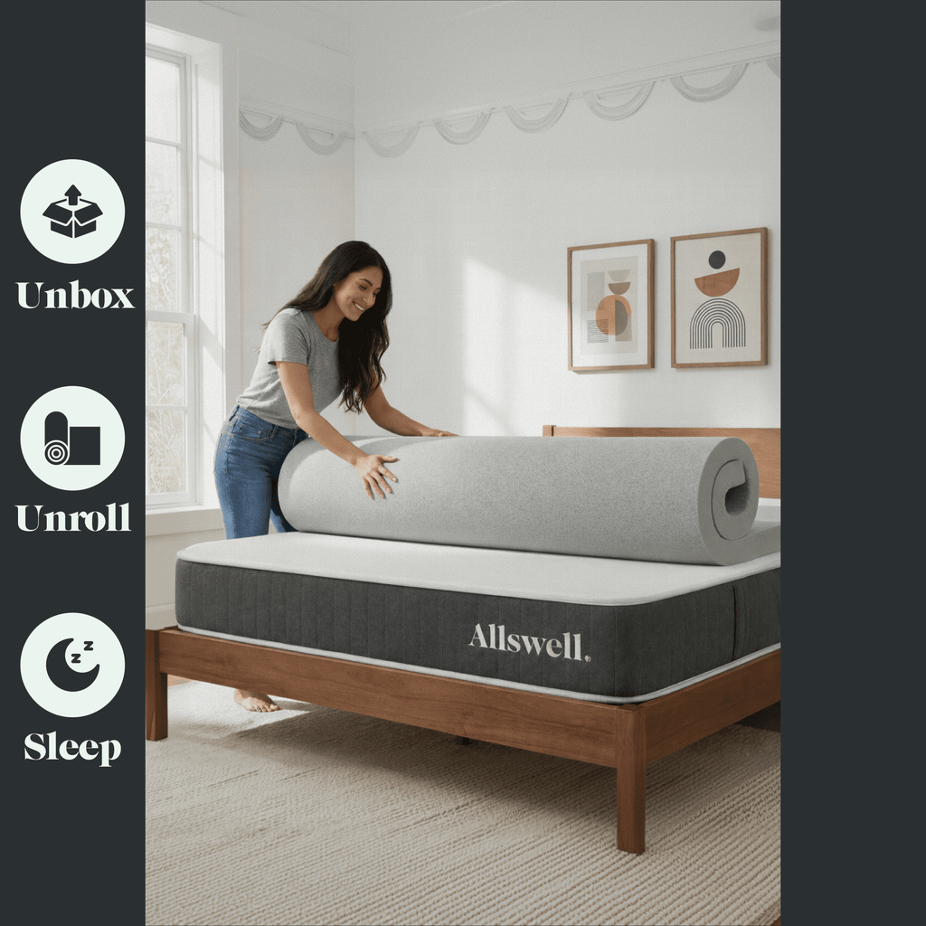 Vinmora™ 2" GlacierRest® with Graphite Memory Foam Mattress Topper - Premium Mattress Protector & Topper by Vinmora™