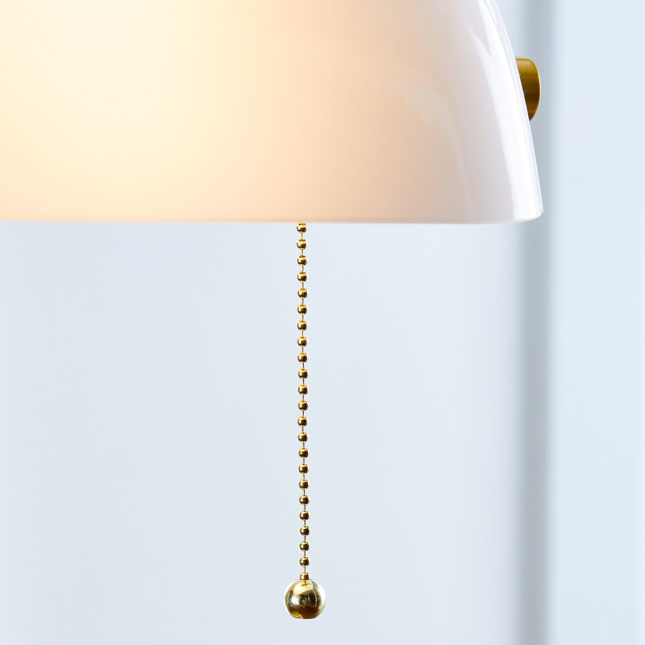 Vinmora™ 19" Gold/White Modern Glass Banker Desk Lamp - Premium Bedding & Home by Vinmora™