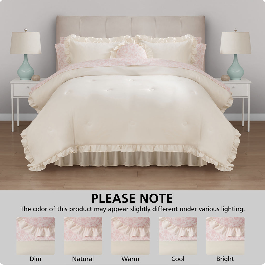 Vinmora™ All in One Reversible Comforter and Sheet set - Premium Comforter Set by Vinmora™