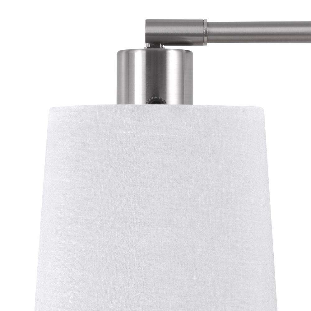 Vinmora™ Modern Desk Lamp with Outlet, Brushed Nickel Base - Premium Bedding & Home by Vinmora™