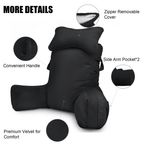 Vinmora™ PHOGARY 31inch Reading Pillow for Bed Backrest with - Premium Pillow by Vinmora™