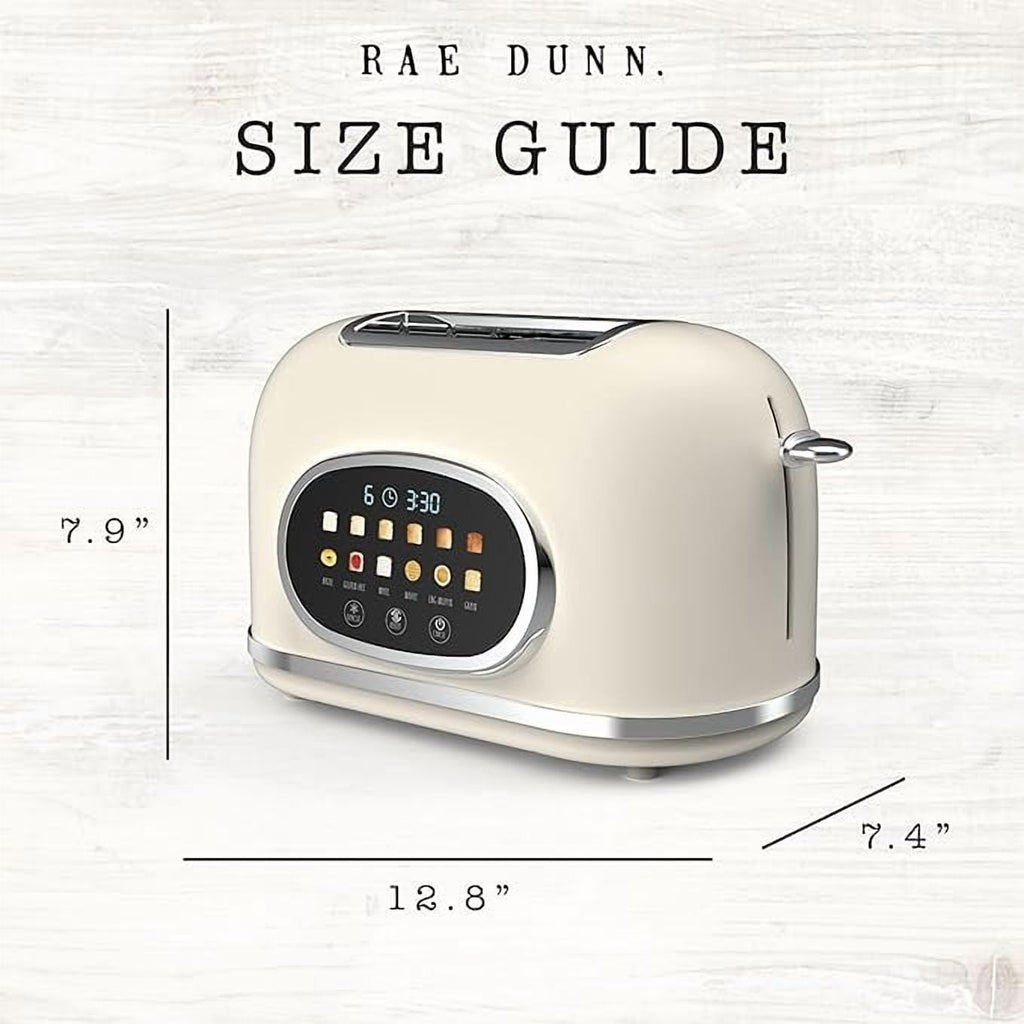 Vinmora™ Rae Dunn Toaster, Digital Retro Stainless Steel with - Premium Kitchen Appliance by Vinmora™