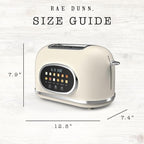 Vinmora™ Rae Dunn Toaster, Digital Retro Stainless Steel with - Premium Kitchen Appliance by Vinmora™