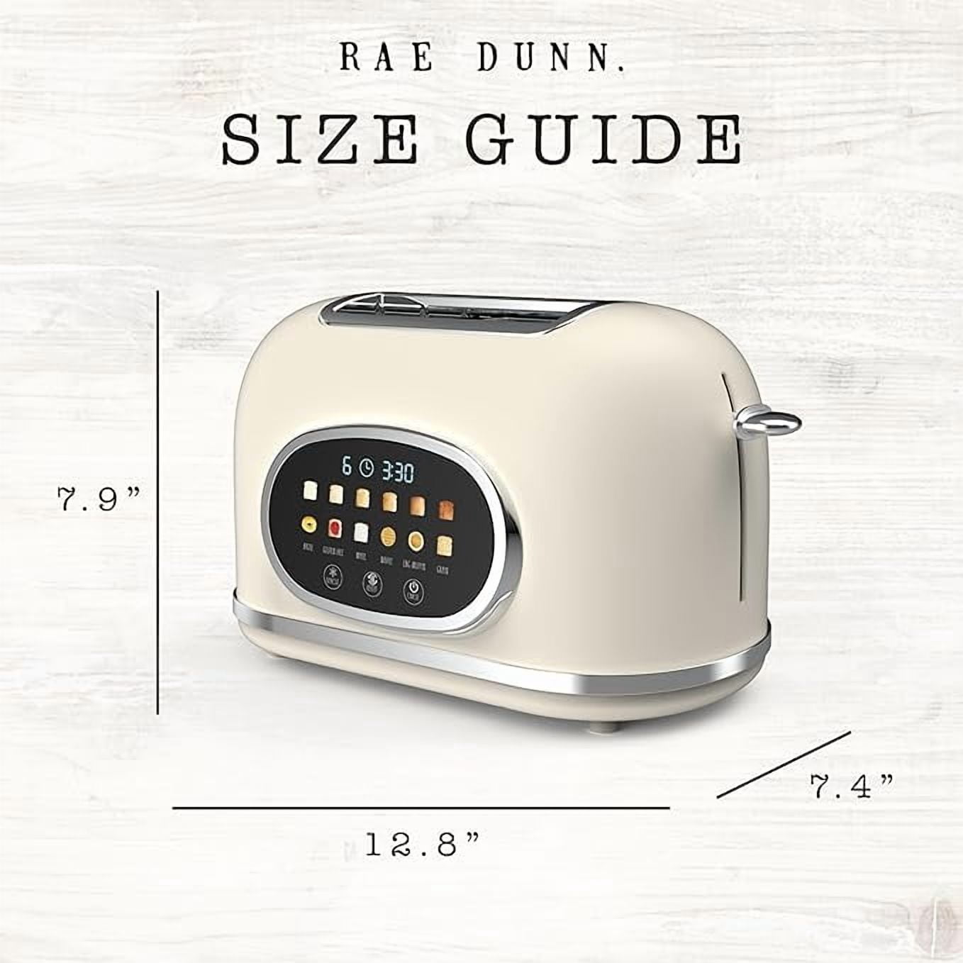 Vinmora™ Rae Dunn Toaster, Digital Retro Stainless Steel with - Premium Kitchen Appliance by Vinmora™