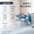 Vinmora™ Regency Heights Queen Size Comforter Set with Sheets - Premium Comforter Set by Vinmora™