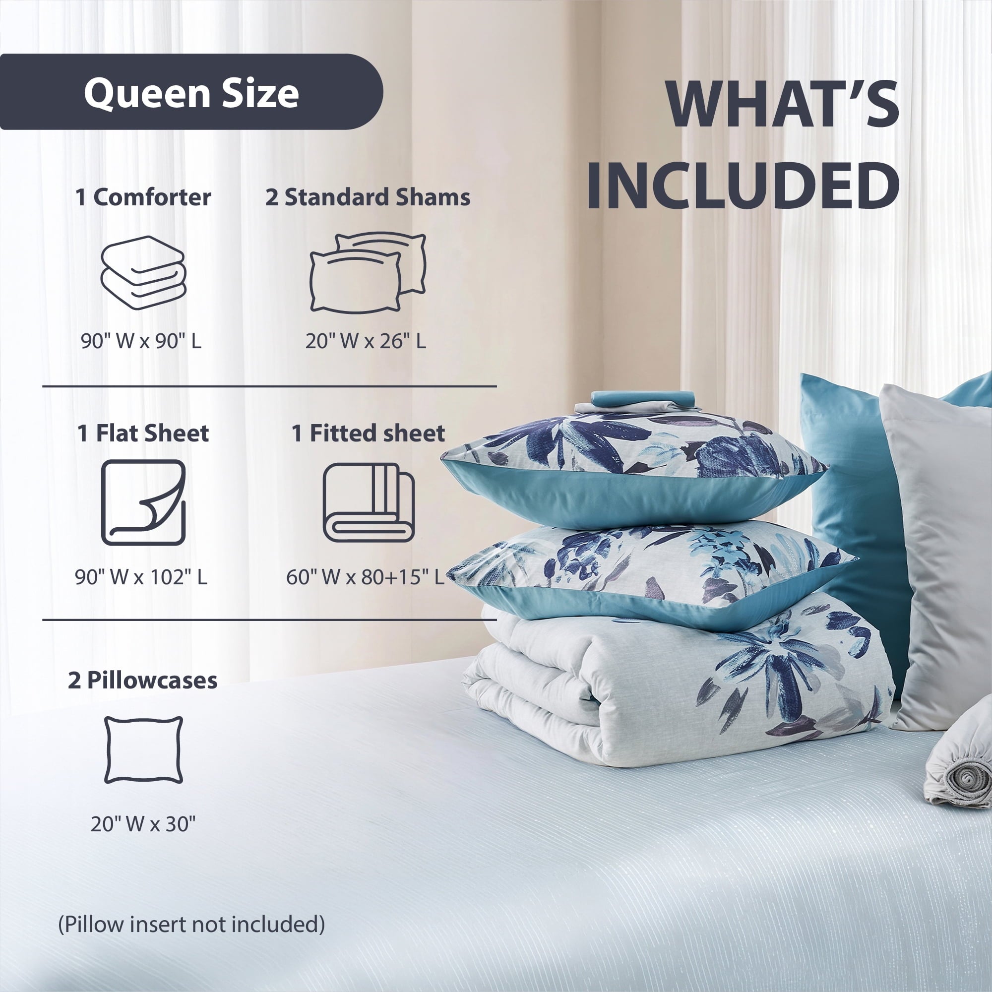 Vinmora™ Regency Heights Queen Size Comforter Set with Sheets - Premium Comforter Set by Vinmora™