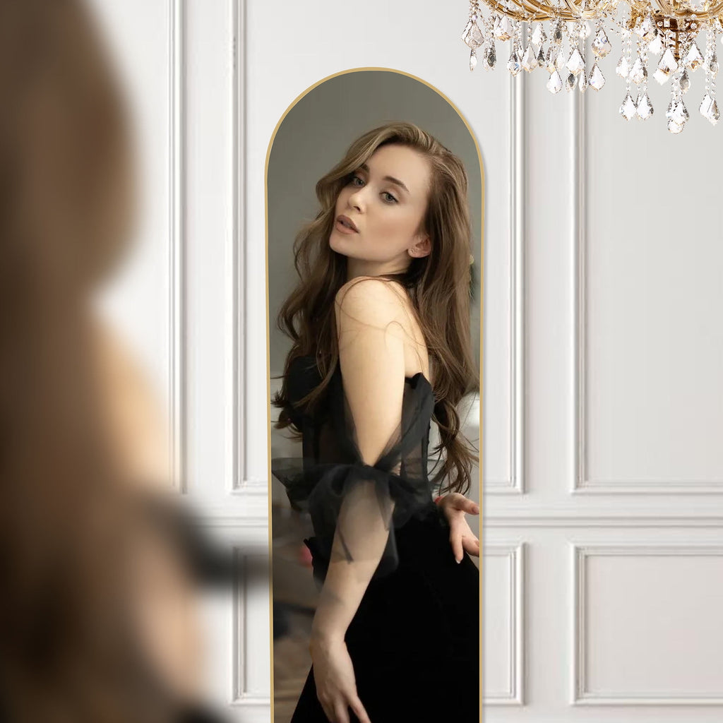 Vinmora™ CONCETTA 59"x16" Arched Full Length Mirror, Full Body - Premium Bedding & Home by Vinmora™