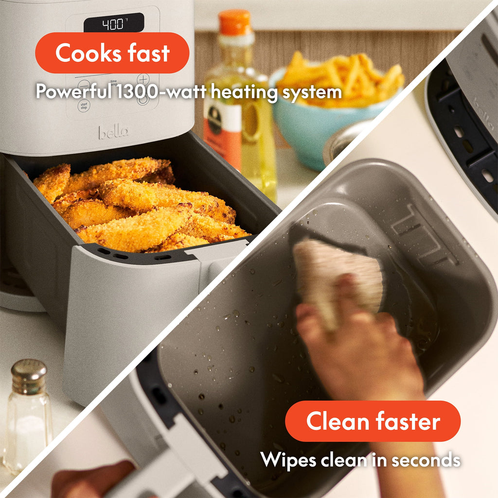Vinmora™ bella 4 Qt Slim Digital Air Fryer with - Premium Kitchen Appliance by Vinmora™