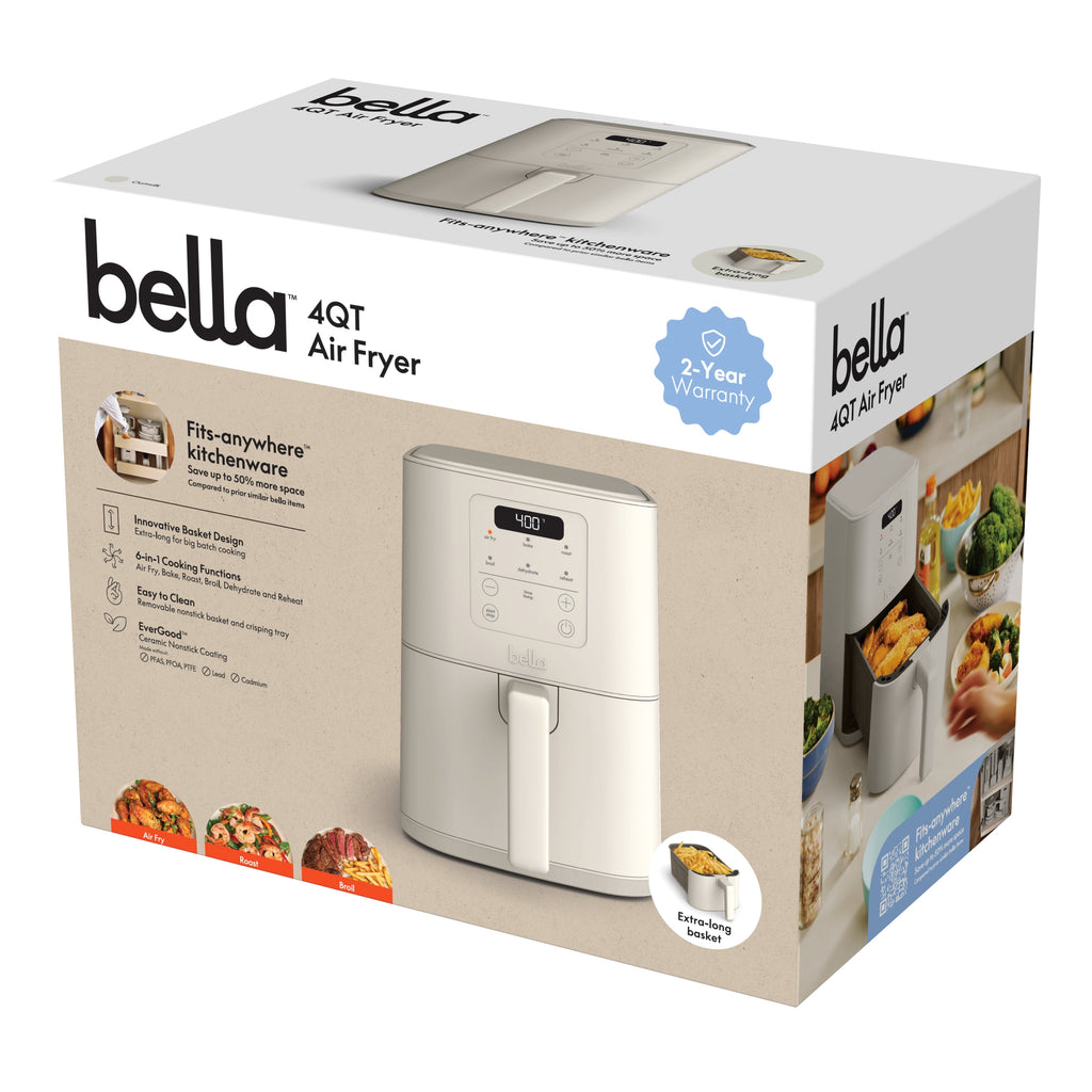 Vinmora™ bella 4 Qt Slim Digital Air Fryer with - Premium Kitchen Appliance by Vinmora™