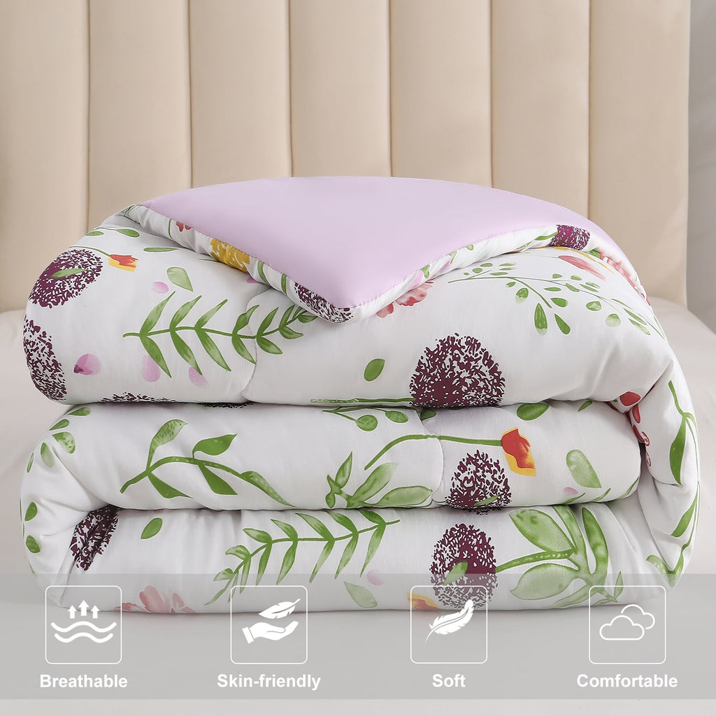 Vinmora™ Jessy Home 1 Piece Queen Comforter Floral Comforter - Premium Comforter Set by Vinmora™