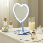 Vinmora™ 11.26" Tall Light Blue Plastic Frame Tabletop Heart - Premium Bedding & Home by Vinmora™