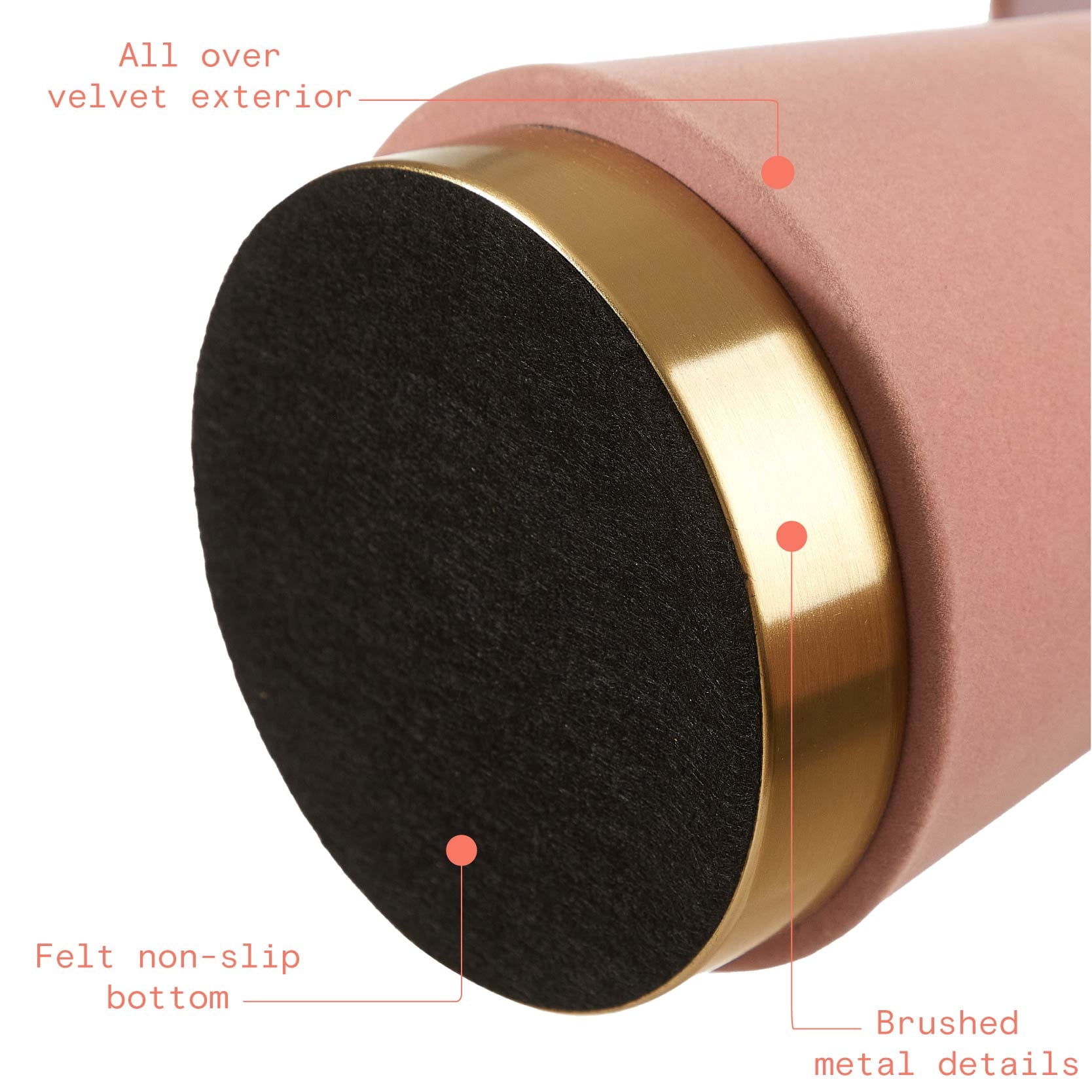 Vinmora™ Rose Pink Velvet Table Lamp by Drew Barrymore - Premium Bedding & Home by Vinmora™