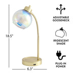 Vinmora™ Iridescent Orb Lamp, Gold - Premium Bedding & Home by Vinmora™