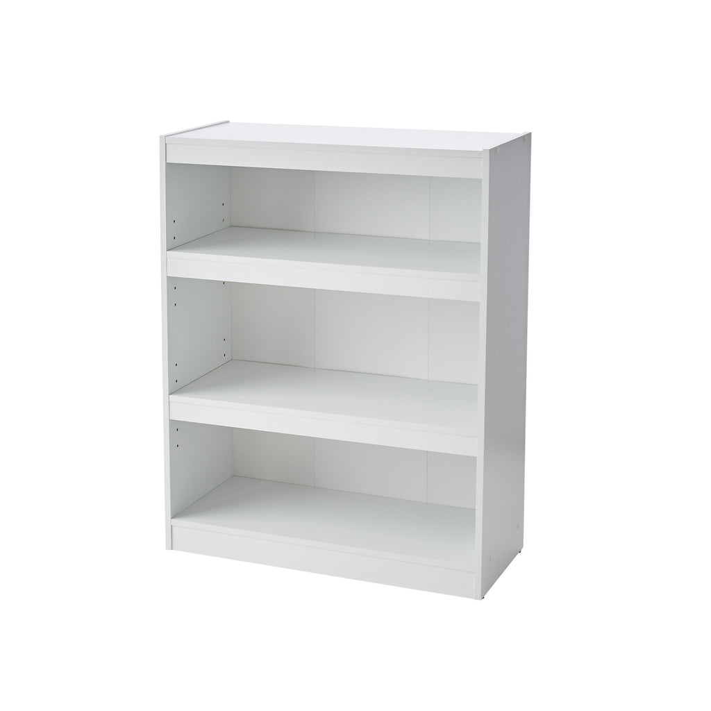 Vinmora™ Framed 3-Shelf Bookcase with Adjustable Shelves, White - Premium Bedding & Home by Vinmora™