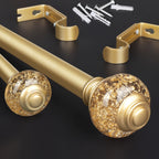 Vinmora™ KAMANINA 7/8" Adjustable Single Curtain Rod with Translucent - Premium Curtain & Window Hardware by Vinmora™