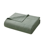 Vinmora™ Garment Washed Stripe Quilt, Full/Queen, Light Green, Soft - Premium Comforter Set by Vinmora™