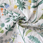 Vinmora™ WannaToo Quilt Collection Microfiber Floral Bedding Set Green - Premium Comforter Set by Vinmora™