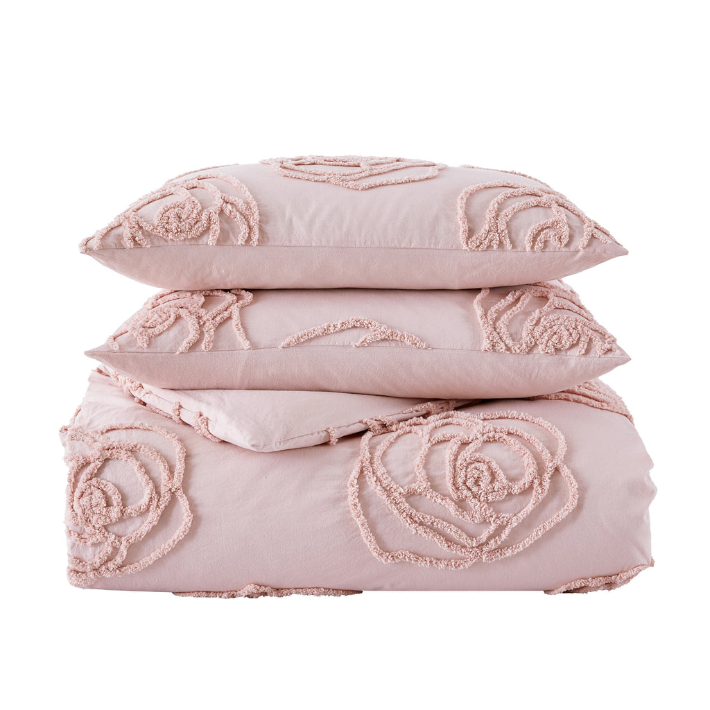 Vinmora™ Betsey Johnson Rambling Rose Pink Twin Duvet Cover - Premium Comforter Set by Vinmora™